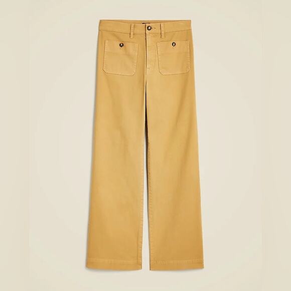 J Crew Sailor Slim Wide Leg Patch Pocket Pants - Picture 2 of 6